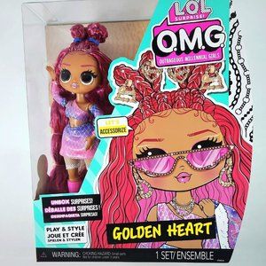 SALE!! New LOL OMG Surprise Golden Heart Doll with multiple accessories see des…